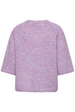 Daisie Short Sleeve Sweater- Lavender Melange