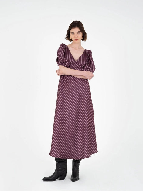 Soulful Striped Midi Dress