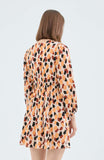 Cheetah Wrap Short Dress