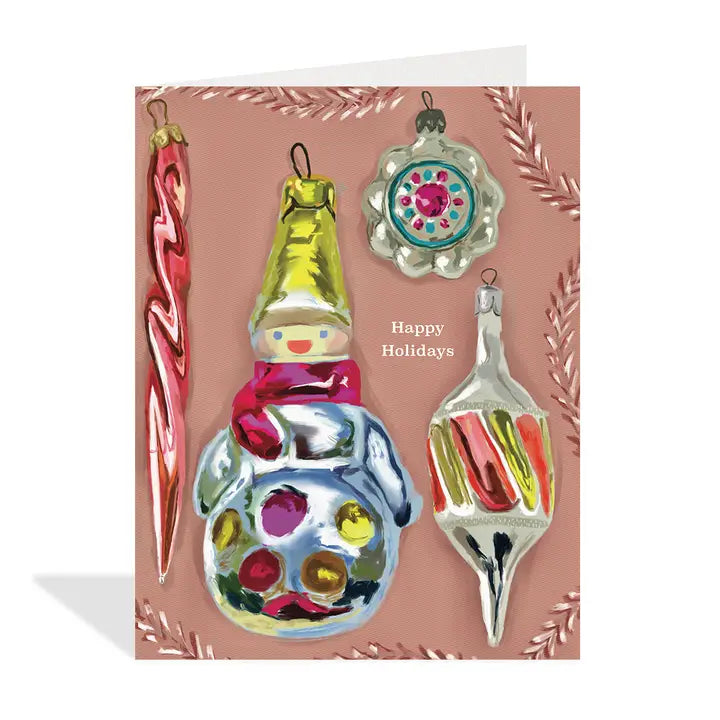 Rosy Ornaments Card