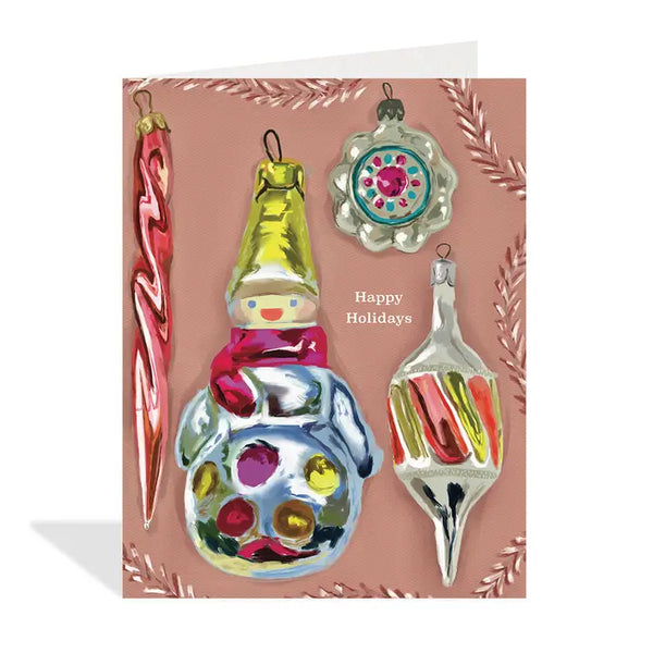 Rosy Ornaments Card