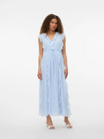 Carmen Sleeveless V-Neck Dress - Skyway