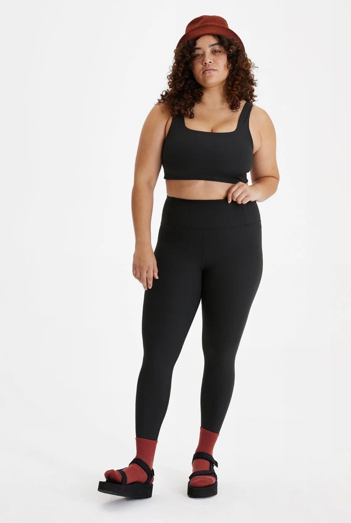 Rib High Rise Leggings