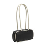 Micaela Recycled Vegan Shoulder Bag - Black