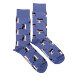 Cozy Black Cat Mismatched Socks M