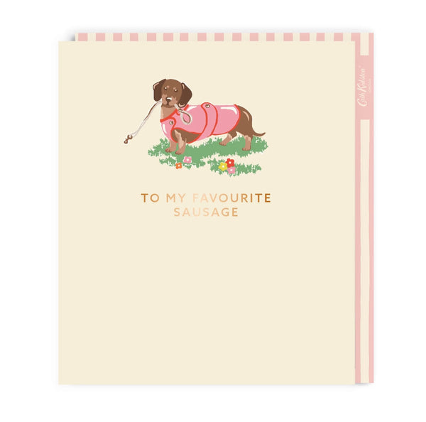 Cath Kidston To My Favourite Sausage Large Birthday Greeting Card