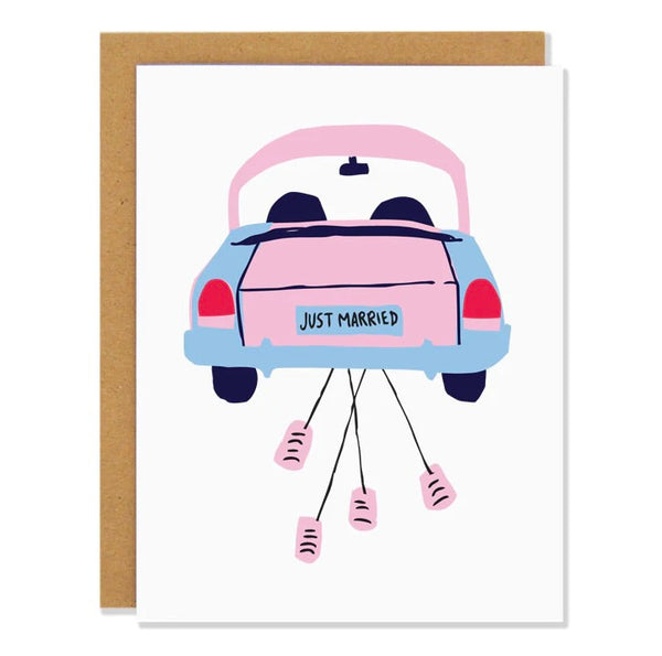 Just Married Greeting Card