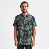 Bless Up Breathable Stretch Shirt - Green Print
