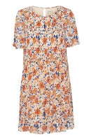 Nally Dress 10 - Peach Nectar Flower