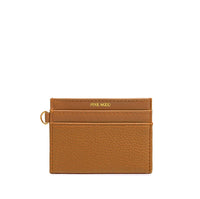 Alex Card Holder - Mustard Pebbled