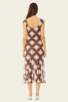 Bitna Mesh Midi Dress - Clay