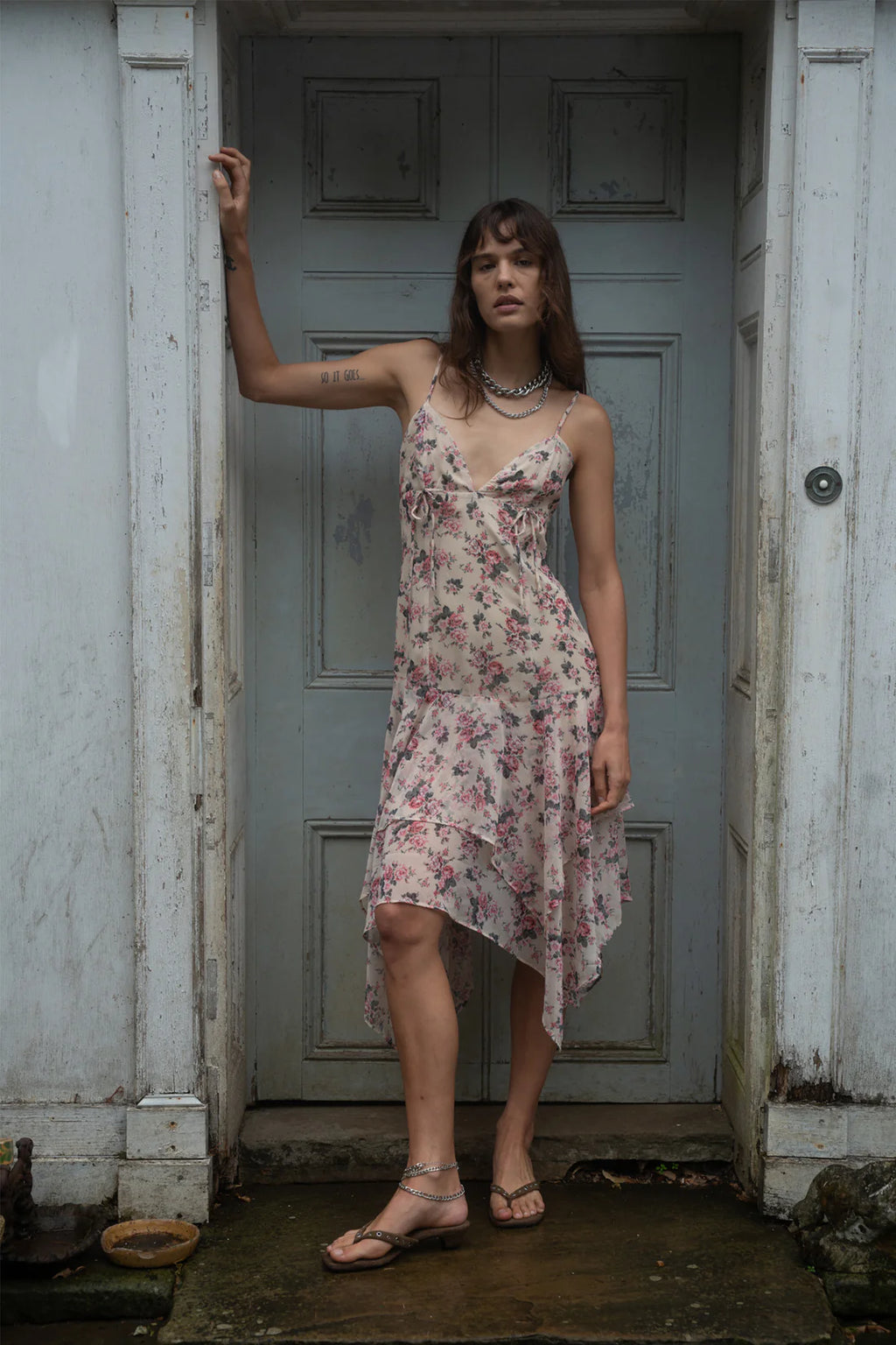 Elsie Dress - Pink Floral