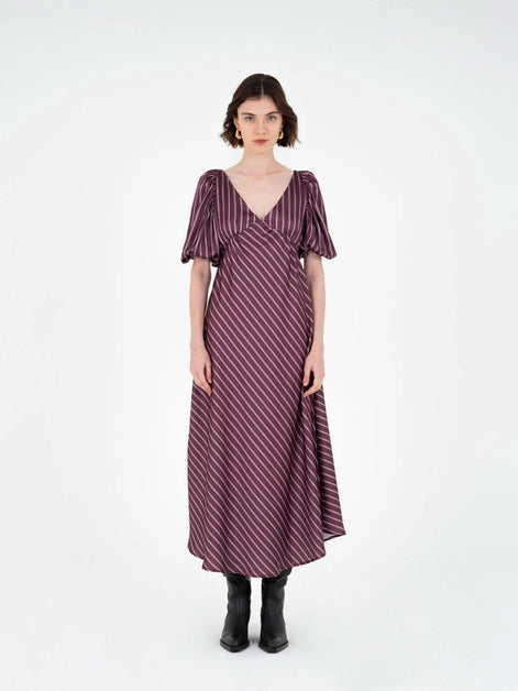 Soulful Striped Midi Dress