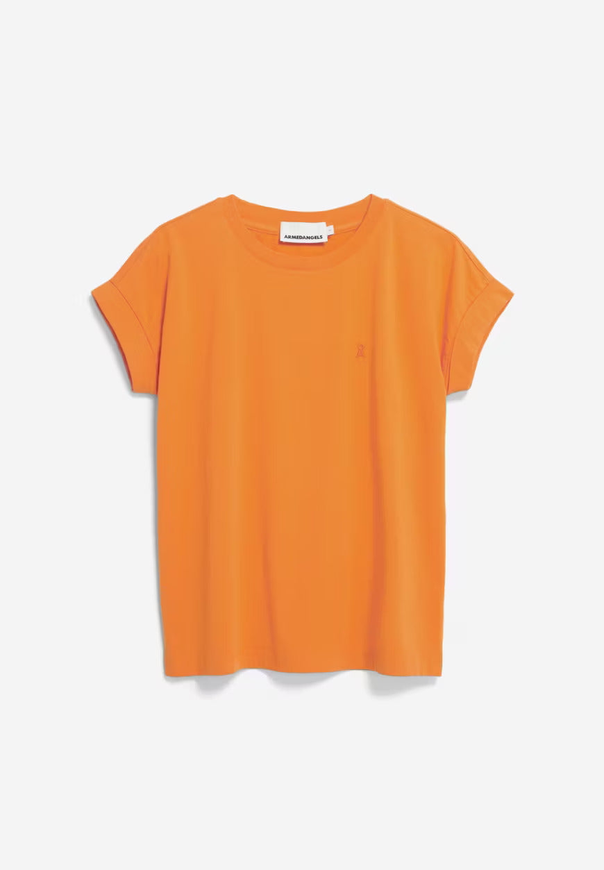 Idaara Organic Cotton T Shirt - Light Tangerine