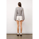 Eden Fitted Button-Up Cardigan - Grey