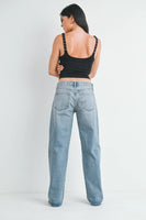 Low Rise Baggy Slouch Jeans - Vintage Light