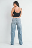 Low Rise Baggy Slouch Jeans - Vintage Light