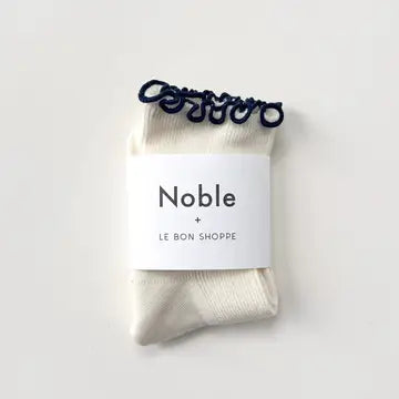Petite Ruffled Modal Socks