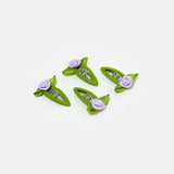 Rosette Snap Clips - Lilac