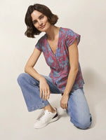 Rae Organic Cotton Top - Pink Multi