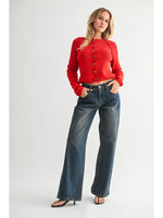 Baggy Wide Leg Jean - Vintage Dark