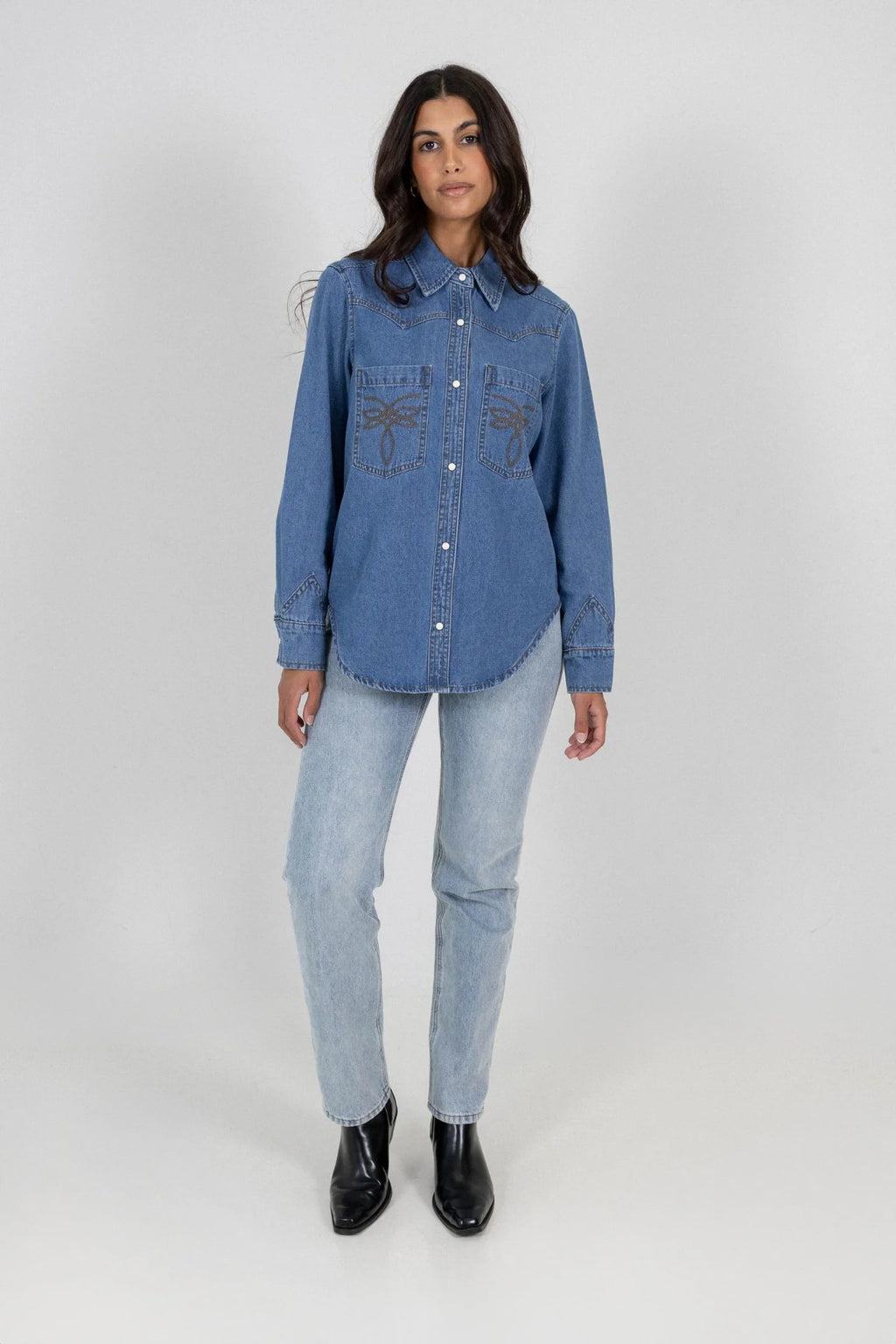 Dakota Denim Shirt Light Blue