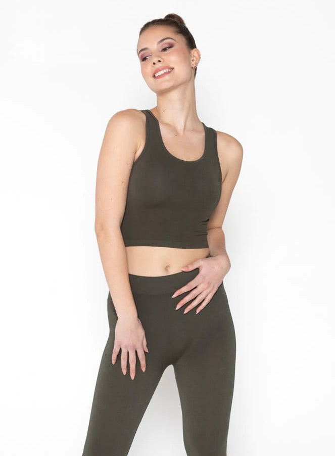 Bamboo Crop Tank Top