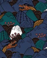 Mountain Dragon Printed Long Sleeve Shirt