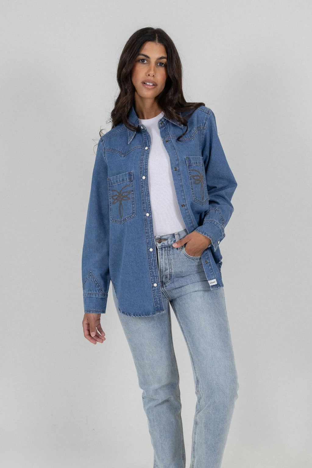 Dakota Denim Shirt Light Blue