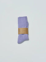 Ribbed Cotton High Socks
