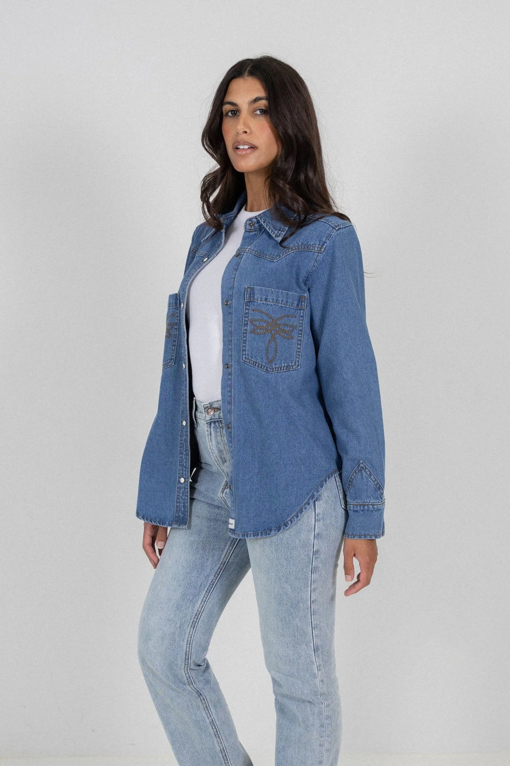 Dakota Denim Shirt Light Blue