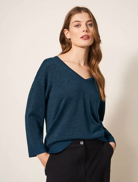 Night Sky V Neck Jumper