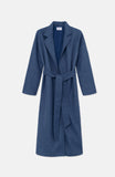 Flannel Coat With Lapel Collar