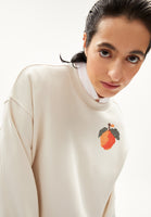 Aarin Oversized Fruit Embroidered Sweatshirt - Undyed
