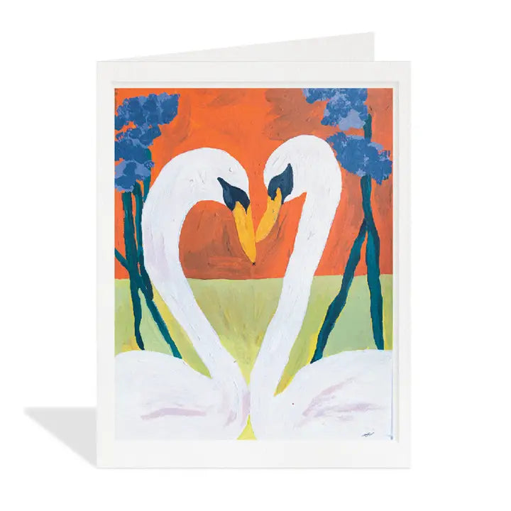 Swan Heart Card