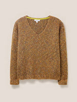 Texture Jumper - Brown Multi