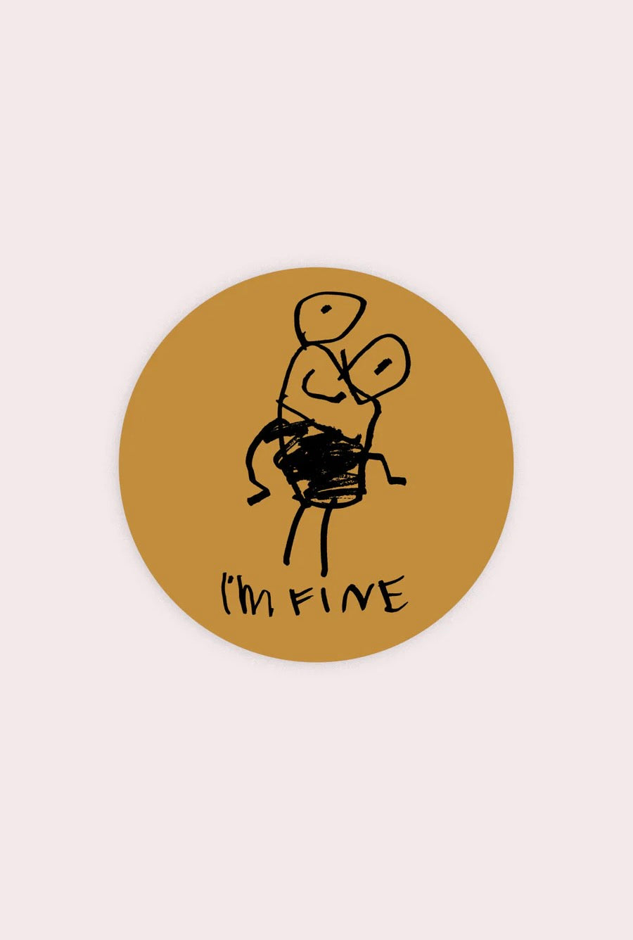 I'm Fine Vinyl Sticker