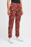 Kate Print Pant - Sugar Almond