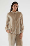 Beige Velvet Shirt