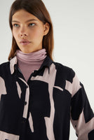 Abstract Print Long Sleeve Shirt