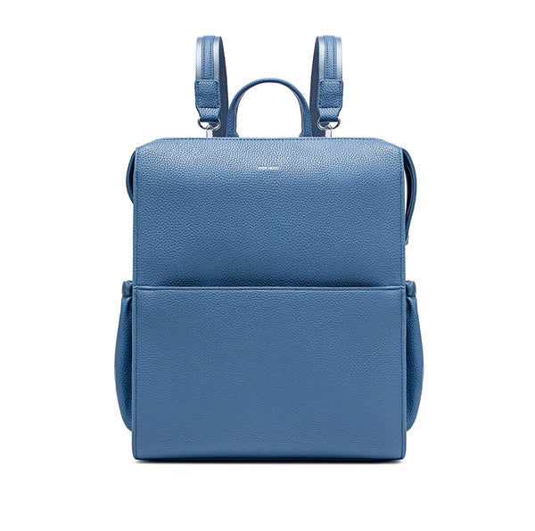 Kylie Backpack - Muted Blue Pebbled