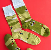 Golf Scene Mismatched Socks