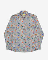 Rainy Field Printed Long Sleeve Shirt