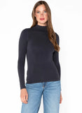 Bamboo Mock Neck Long Sleeve Top