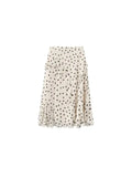 Polka Dot Ruffled Asymmetrical Hem Skirt