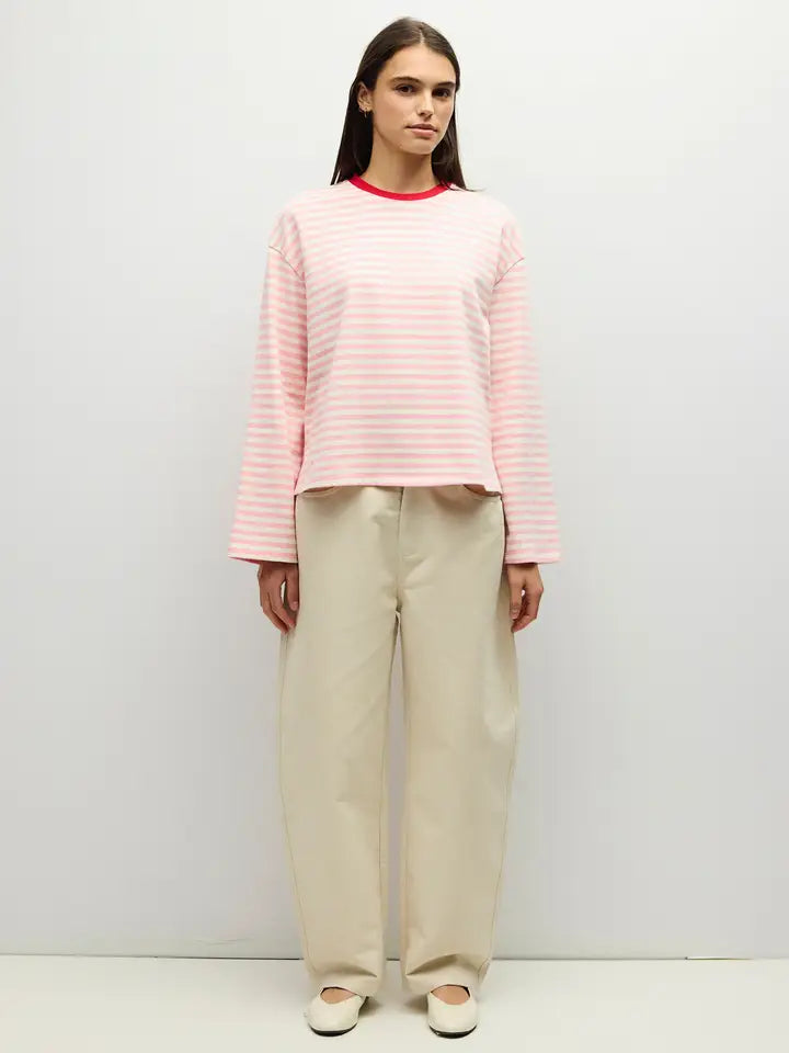 The Jessie Top - Pink/Ivory/Red