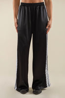 Nena Satin Lace Trim Track Pants