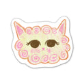 White Cat Sticker