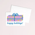 Diamond Present Risograph Holiday Greeting Card