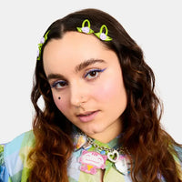 Rosette Snap Clips - Lilac